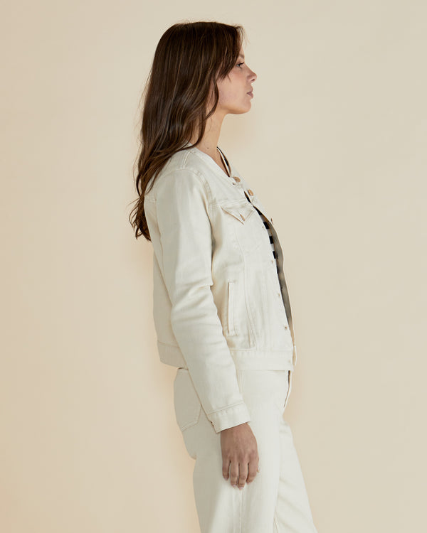 Cindy Denim Jacket Off White