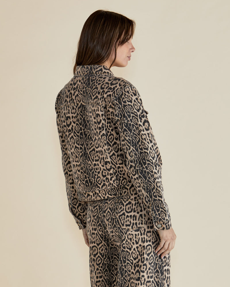 Lucca Leopard Print Jacket