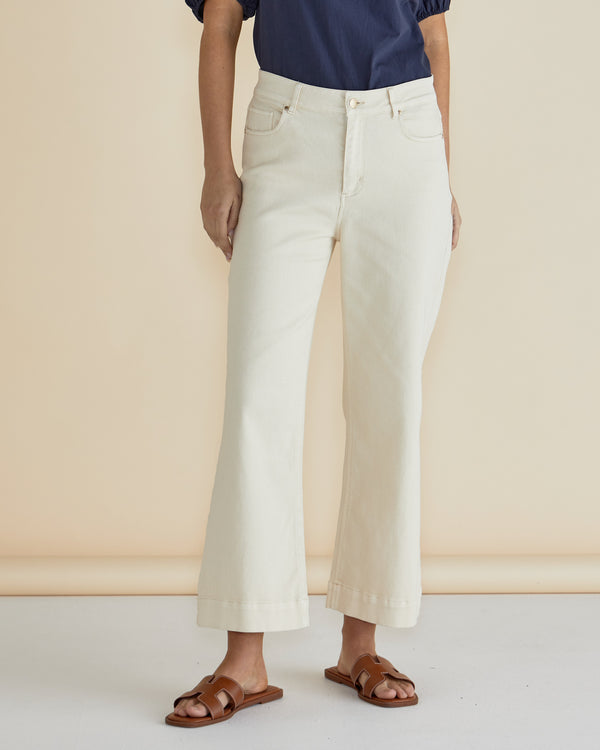 Willow Wide Leg Jean Off White