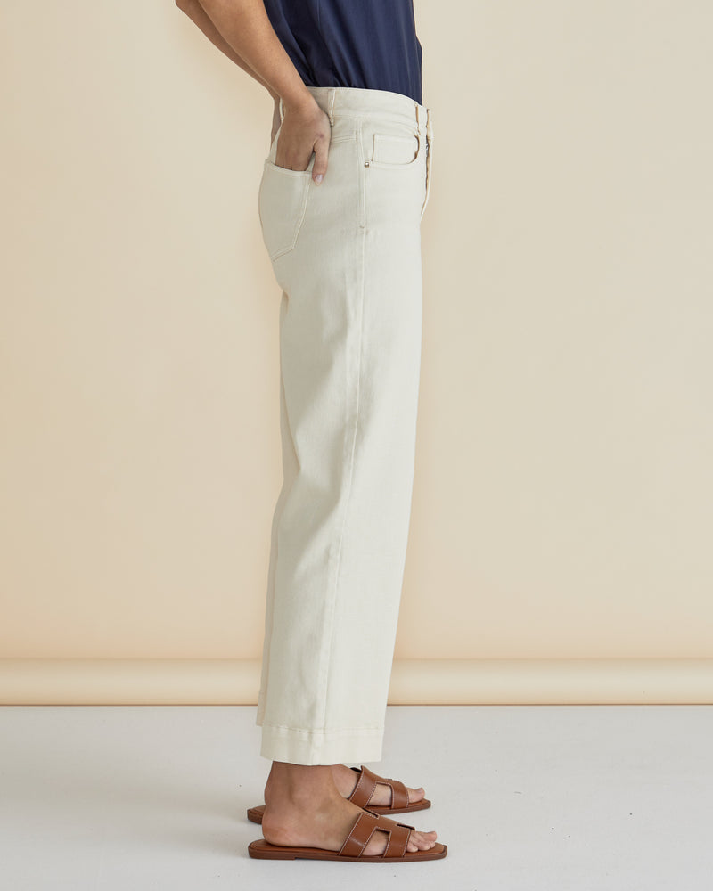 Willow Wide Leg Jean Off White