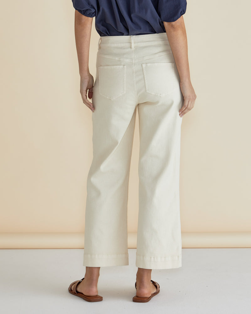 Willow Wide Leg Jean Off White